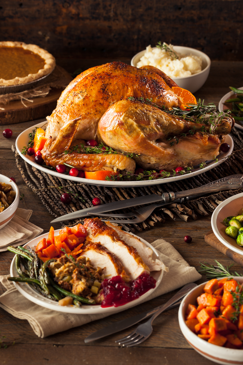 Oasis holiday turkey dinner with classic sides