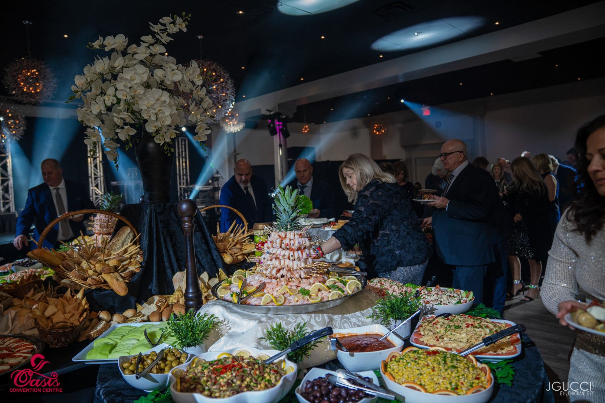 Midnight buffet display